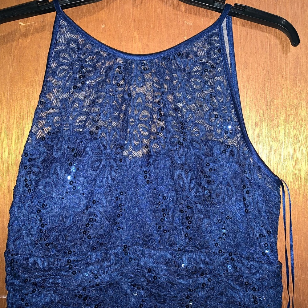 Long blue dress /halter top